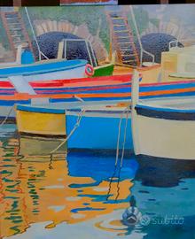 quadro olio su tela dipinto a mano 50x60 cm