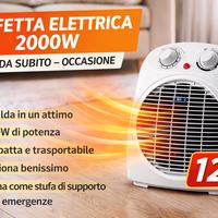 Stufetta STUFA ELETTRICA 2000W - riscalda subito 