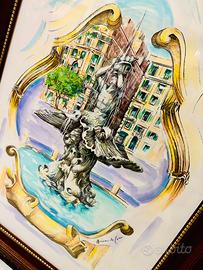 Quadro d’Artista’ Anna De Core ‘ firmato.