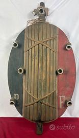 Grande insegna luminosa d’epoca PNF in legno '30