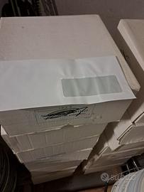 buste da spedizione a finestra bianche