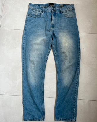 Jeans uomo denim chiaro casual taglia 44