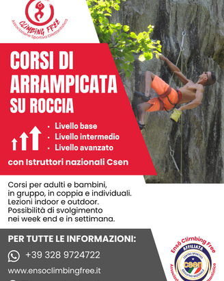 Corsi arrampicata per tutti
