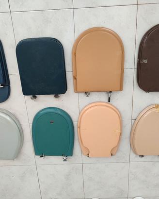 copriwater sedile wc colorati vintage 