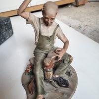 Statuina artigiano calzolaio vintage stile