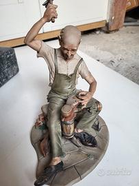 Statuina artigiano calzolaio vintage stile