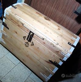 Baule restaurato in noce - Genova anni ''30