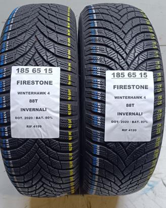 2 GOMME 185 65 15 FIRESTONE INV RIF4199