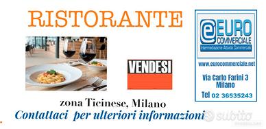 184/26 RISTORANTE di mq 50 in zona Ticinese