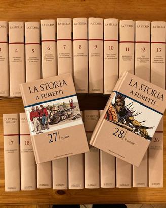 La Storia 28 Volumi+2 Biagi Fumetti La Repubblica