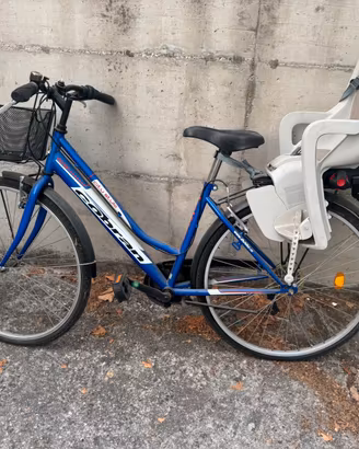 Bicicletta Cobran donna con cestino e seggiolino