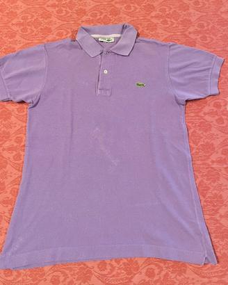 Polo Lacoste Uomo Manica Corta Lilla S