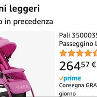 Passeggino NUOVO – Mai usato – Doppio