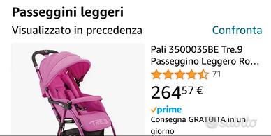 Passeggino NUOVO – Mai usato – Doppio