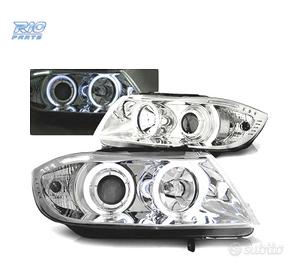 FARI BMW E90 E91 05-08 OCCHI ANGEL CCFL CROMATI