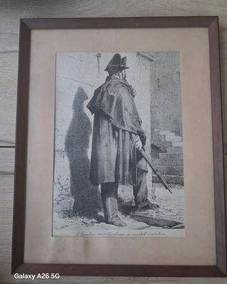 Vecchia stampa carabiniere 