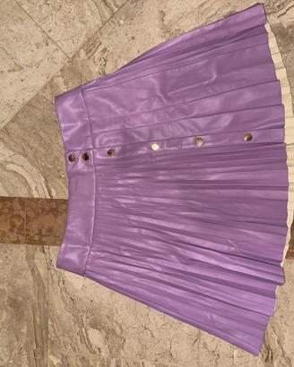 Gonna donna zara viola comunque bottoni