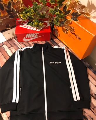 FELPA UNISEX PALM REP NERA TAGLIA M OVERSIZE