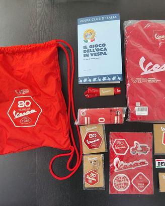 Kit Vespa World Days Roma 2026 80 Anni + T-Shirt L
