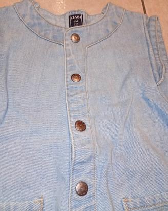 Salopette in denim Bambina Kiabi