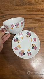 tazza minni in ceramica con piatto perfetta