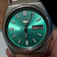 Seiko 5 acqua marina tiffany