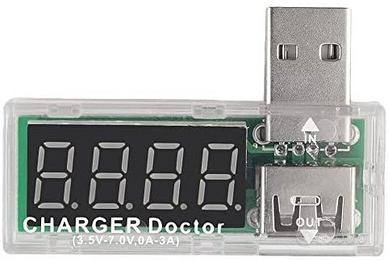 USB Charger Doctor con voltmetro e amperometro