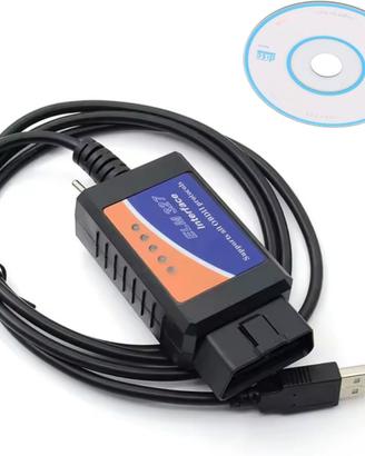 Cavo Diagnosi OBD2 ELM327 USB (Switch MS/HS CAN)