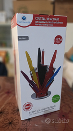 Ceppo coltelli colorati