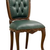 Sedia a massello riv pelle