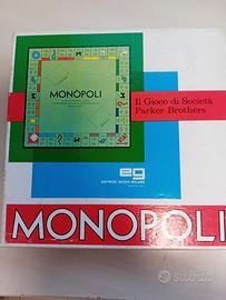 Monopoli gioco da tavolo anni '80.