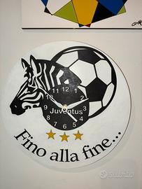 Orologio da muro juventus in legno