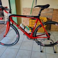 bici da corsa+rulli per allenamento 