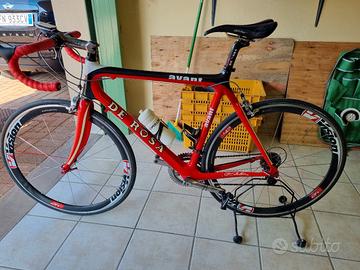 bici da corsa+rulli per allenamento 