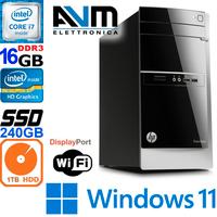 HP Pavilion Windows 11 Core i7-4790K 16GB SSD+HDD