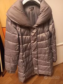 Piumino Sisley grigio perla