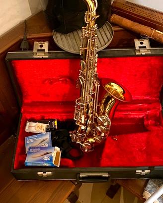 Sax alto  Borgani raro anni 70 chiavi argentate