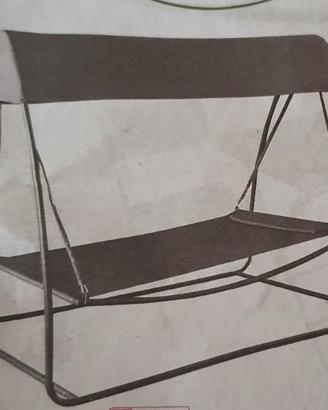 Amaca a dondolo con parasole e poggiatesta