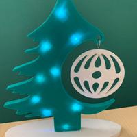 Alberello Natale illuminato 3D