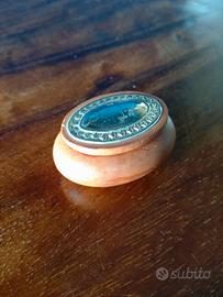 Scatolina in legno e argento 925