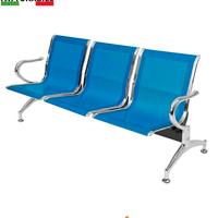 panca da attesa in acciaio colore blu 3 posti