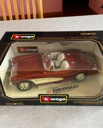 Chevrolet corvette 1957 burago 1:18