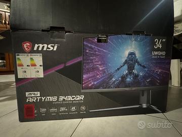 MSI MPG ARTYMIS 343CQR Monitor Gaming Curvo 34"