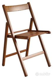 Sedie di legno pieghevoli