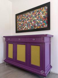 MOBILE PARTICOLARE E QUADRO IN PELLE