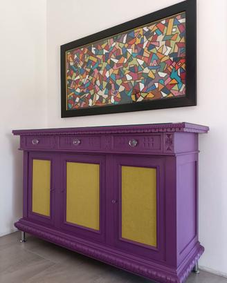 MOBILE PARTICOLARE E QUADRO IN PELLE