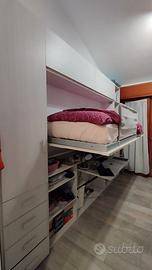 PARETE LETTO A SCOMPARSA CON SCRIVANIA