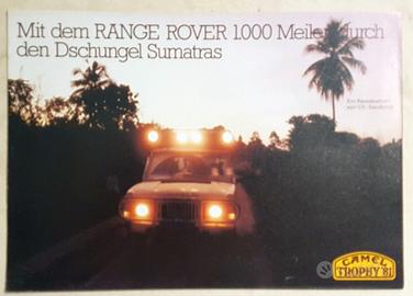 046 - DEPLIANT RANGE ROVER CAMEL TROPHY '81 - DE
