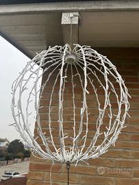 Sfera led per esterni luce bianco caldo
