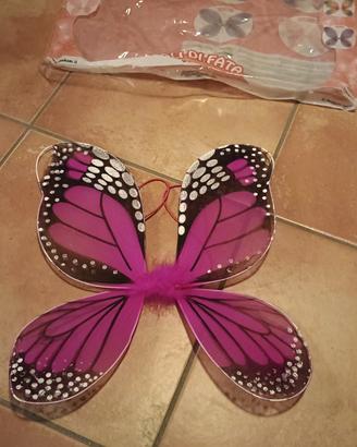 ali da farfalla carnevale bambina